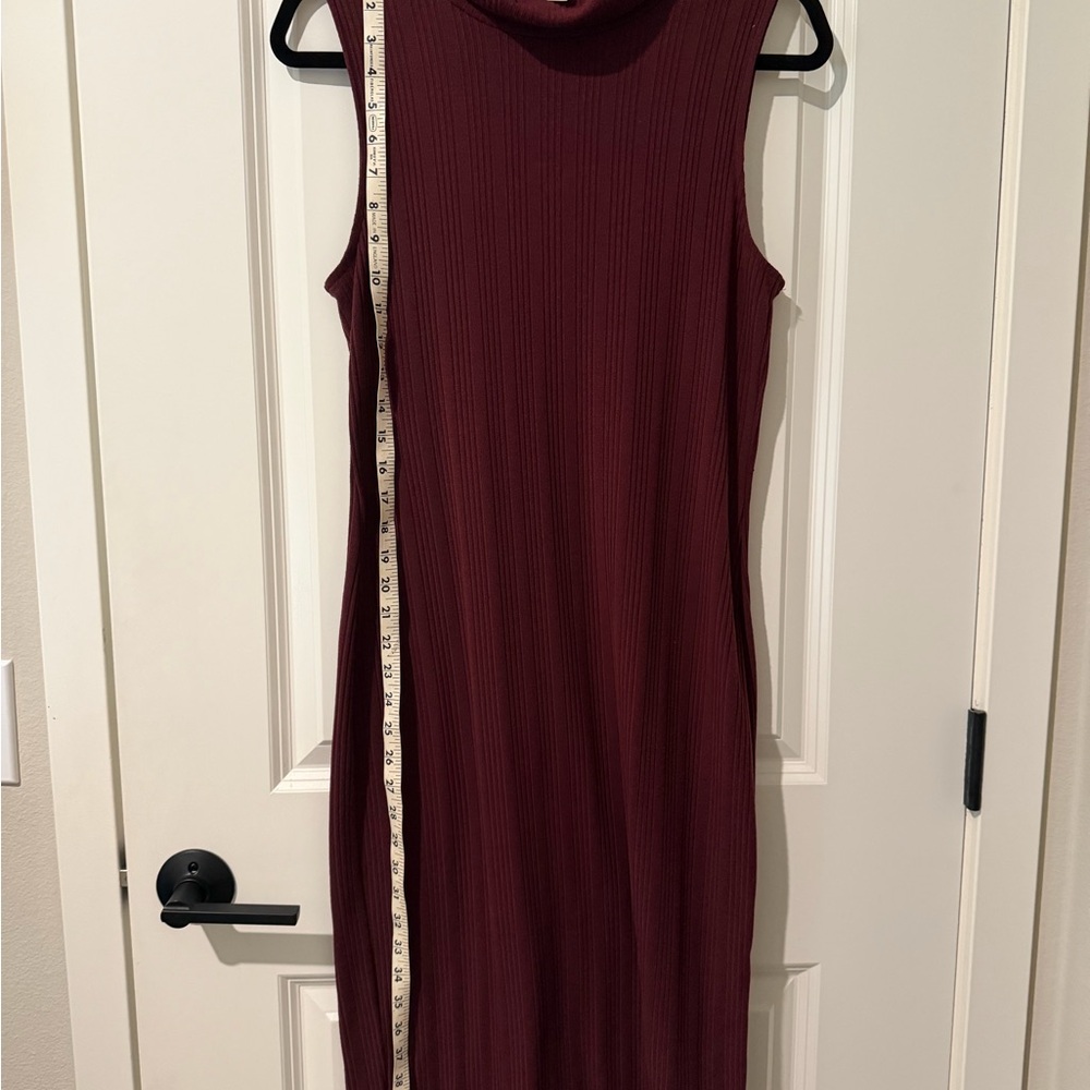 Nine West Burgundy Midi Dress